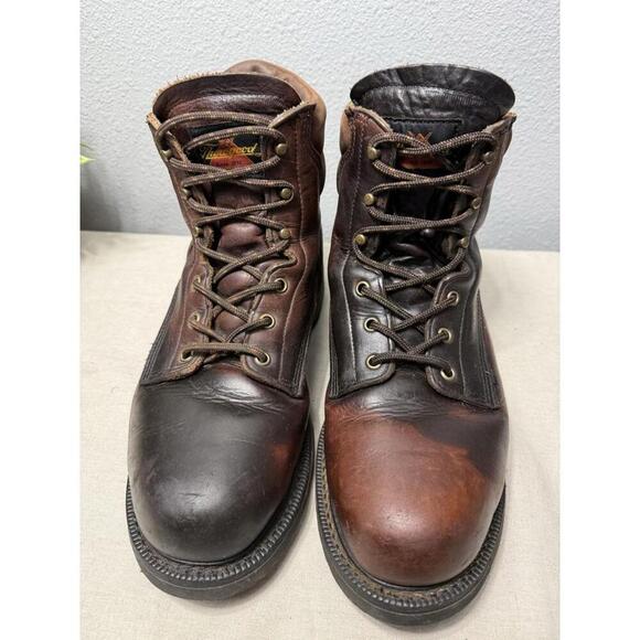Thorogood Steel Toe Work Boot Men's 9.5 D  Leather - Picture 3 of 9